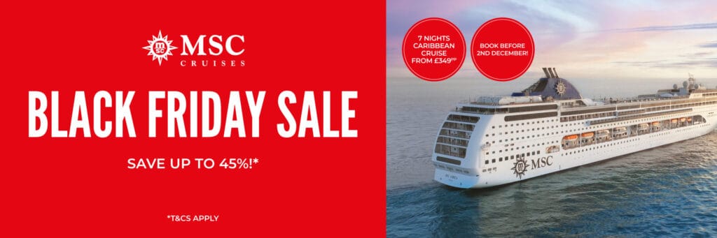MSC cruises black friday sale