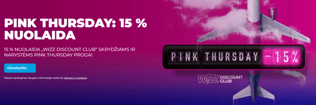 Wizz Air Pink Thursday