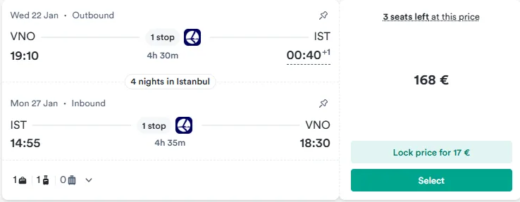 LOT Airlines VNO IST 01