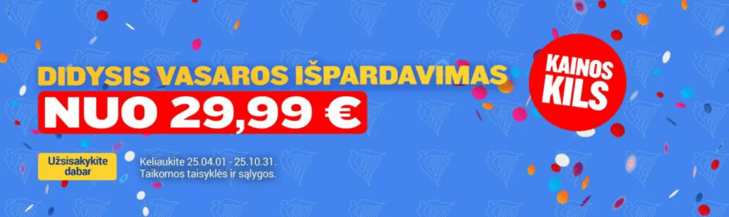 Ryanair vasaros ispardavimas